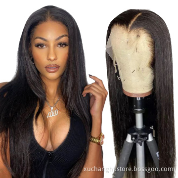Wholesale price 100% hd frontal full lace glueless human hair wig cheap ladies hair wigs water wave lace front wigsfor woman